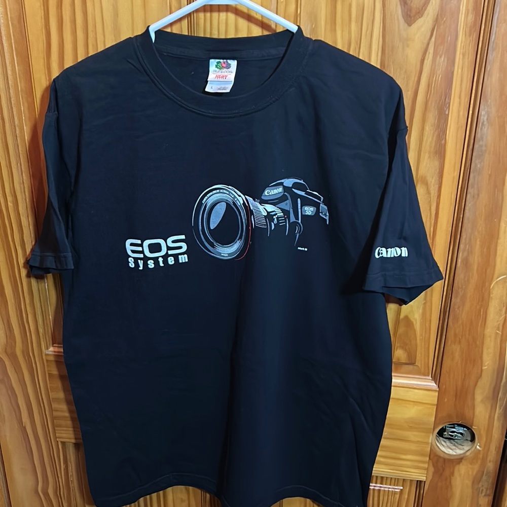 2012 Canon Camera Tee EOS System D5 Mark iii T-Shirt Gildan Heavy Cotton DLSR